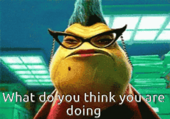 Monsters Inc What Are You Doing Always Watching GIF