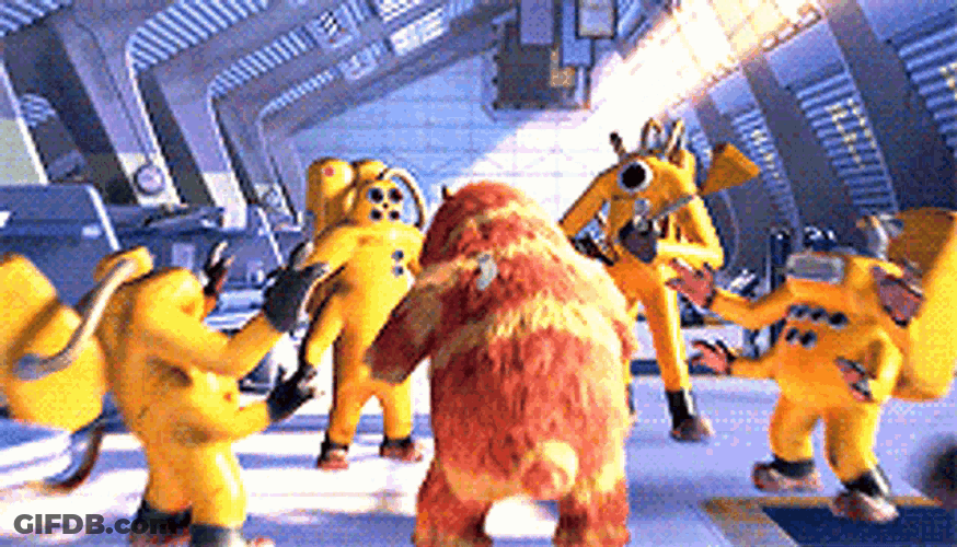 Monsters Lnc Breach Containment And Cushelle GIF