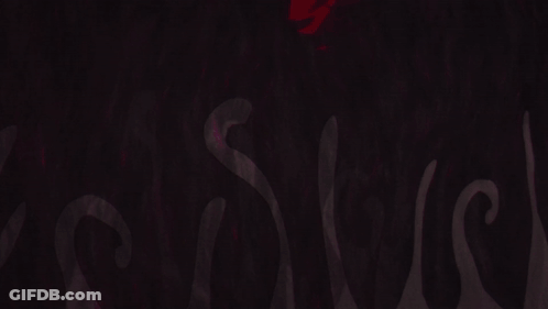 Monsters Standing In Field With Red Sky GIF