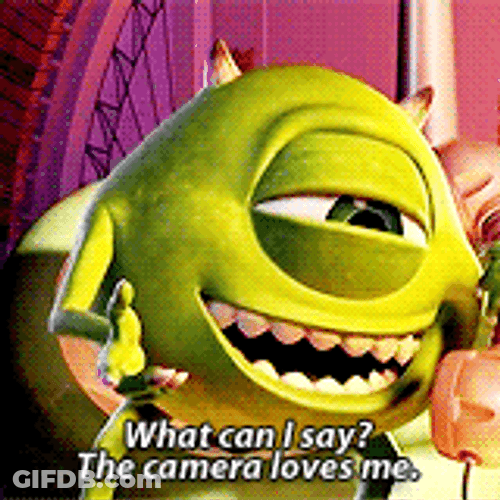 Monsters University Mike Wazowski Camera Phone Call GIF