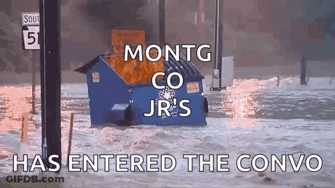 Montgomery Co Jr Enters Convoy With Dumpster On Fire GIF