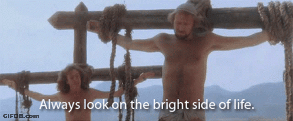 Monty Python Jesus In Cross Parody GIF