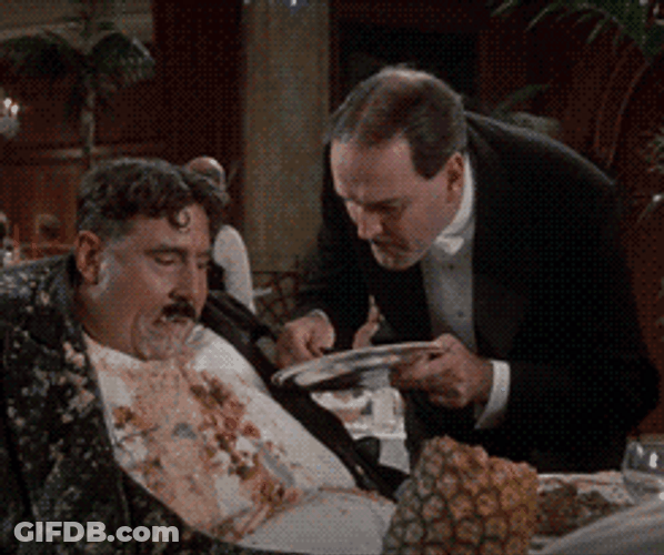 Monty Python John Cleese Over Fed GIF