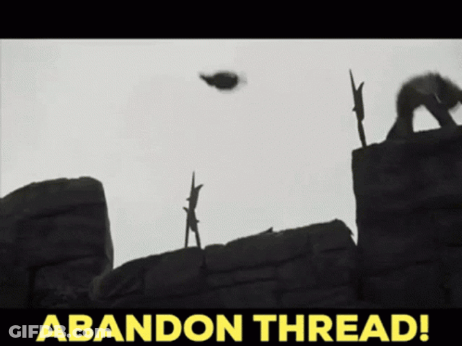Monty Python Run Away Abandon Thread GIF