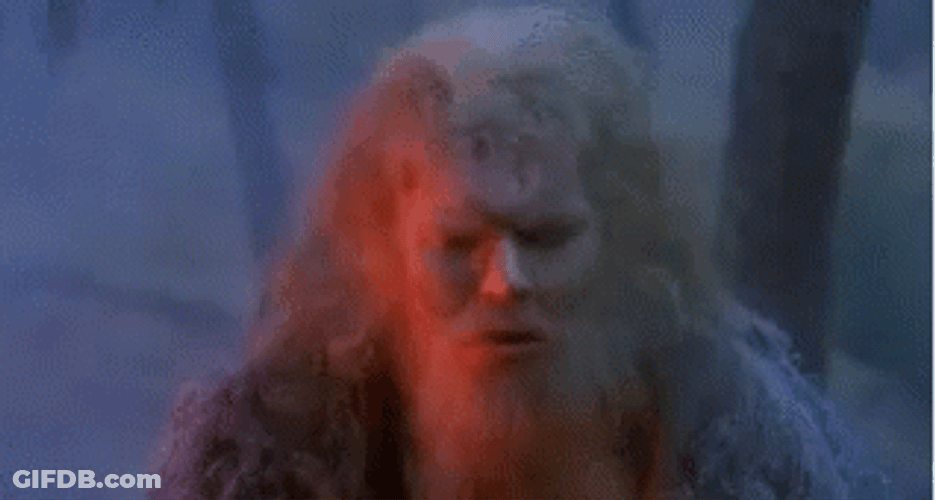 Monty Python Run Away Bridgekeeper GIF