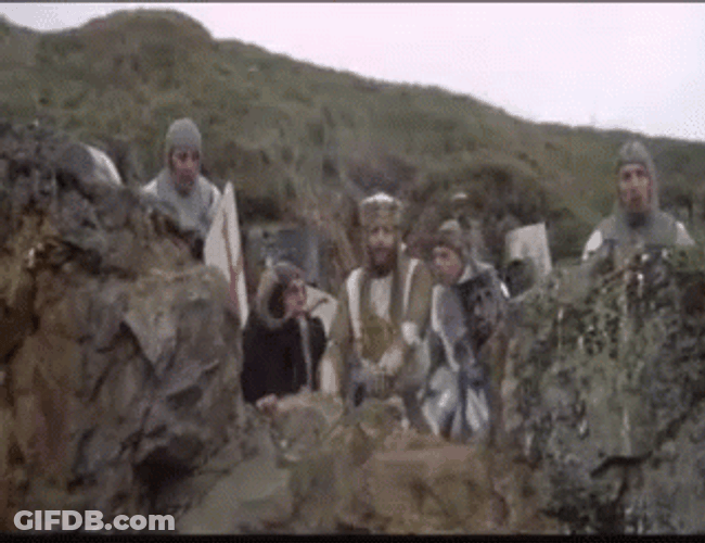 Monty Python Run Away Fariboles GIF