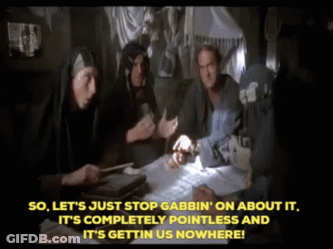 Monty Python Run Away Getting Nowhere GIF