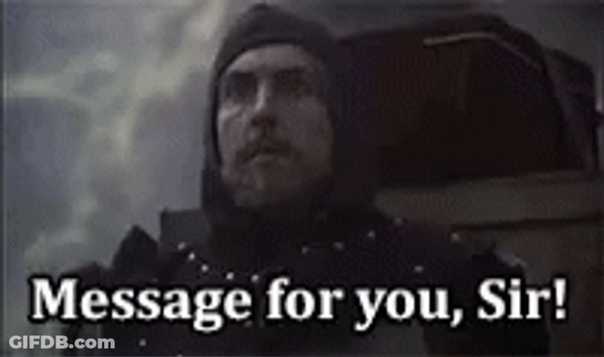 Monty Python Run Away Message For You GIF