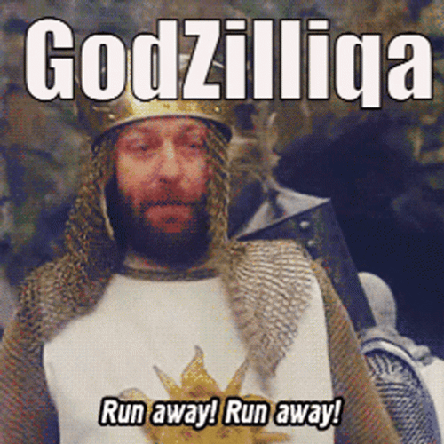 Monty Python Run Away Scaping GIF