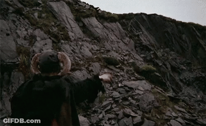 Monty Python Run Away Throwing Bombs GIF