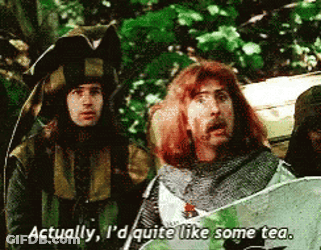 Monty Python Sir Robin Some Tea GIF