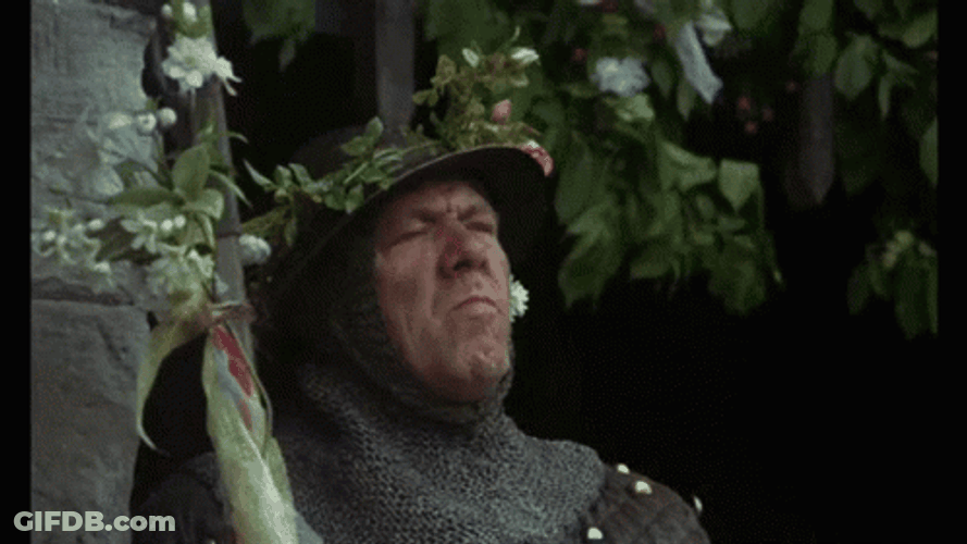 Monty Python Watch Someone Run Away GIF