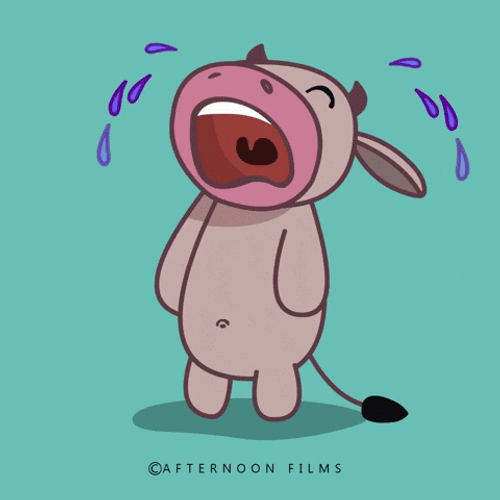 Moo Crying A River GIF