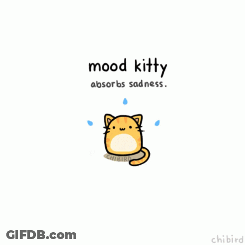 Mood Kitty Radiates Happiness GIF