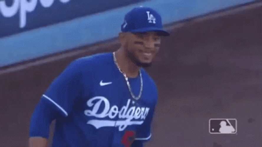 Mookie Betts Blowing Kisses GIF