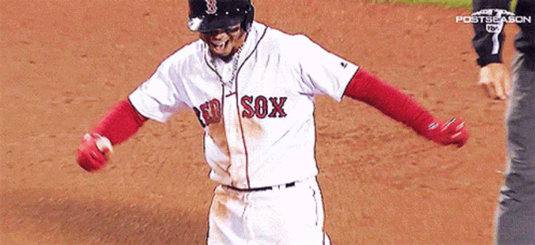 Mookie Betts Happy Dance GIF