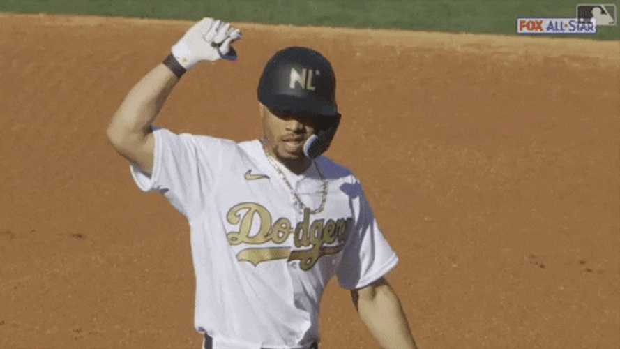 Mookie Betts Making Hand Signal GIF