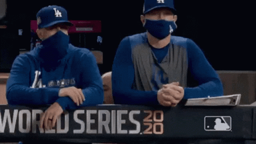 Mookie Betts Peeking From Sideline GIF
