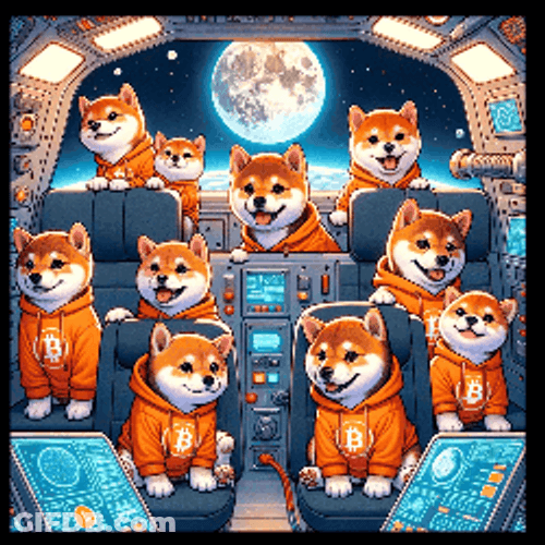 Moon Astronaut Doge Meme GIF