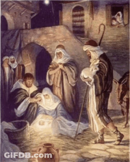 Moon Rays At Nativity Of Jesus Christ GIF
