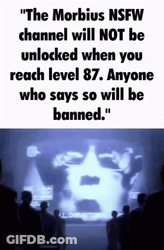 Morbidus NSFW Channel Not Unlocked Level 87 GIF