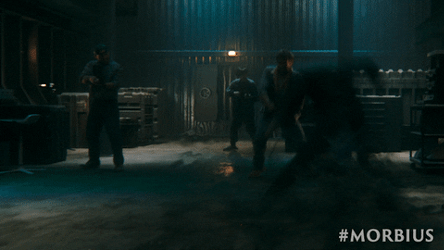 Morbius Attacking Enemies GIF