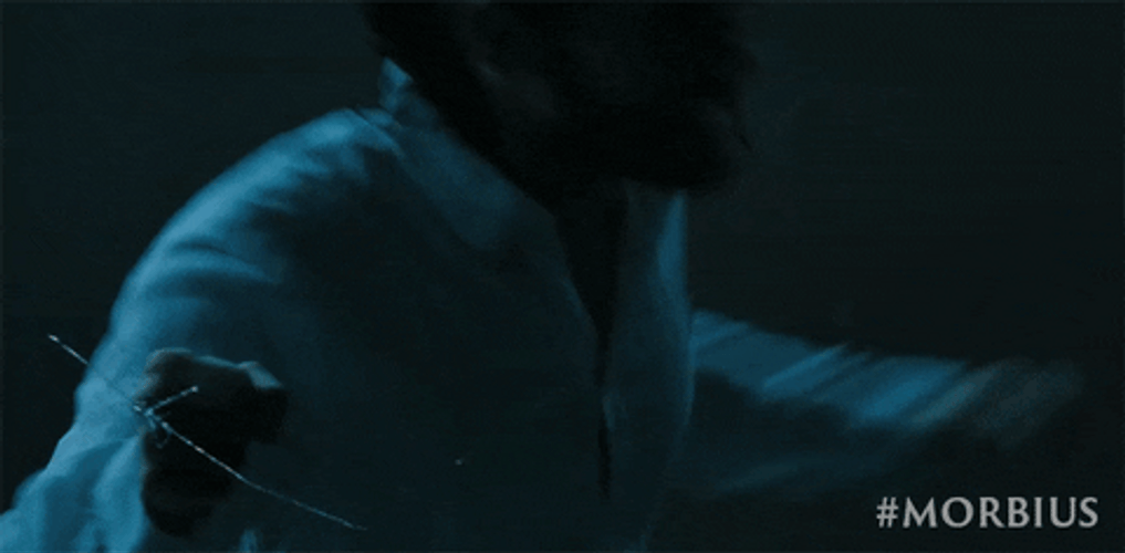 Morbius Punching Glass GIF