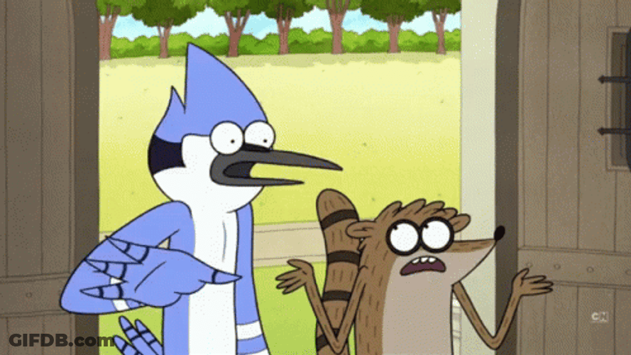 Mordecai And Rigby Regular Show GIF