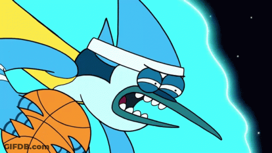 Mordecai Exploding Regular Show GIF