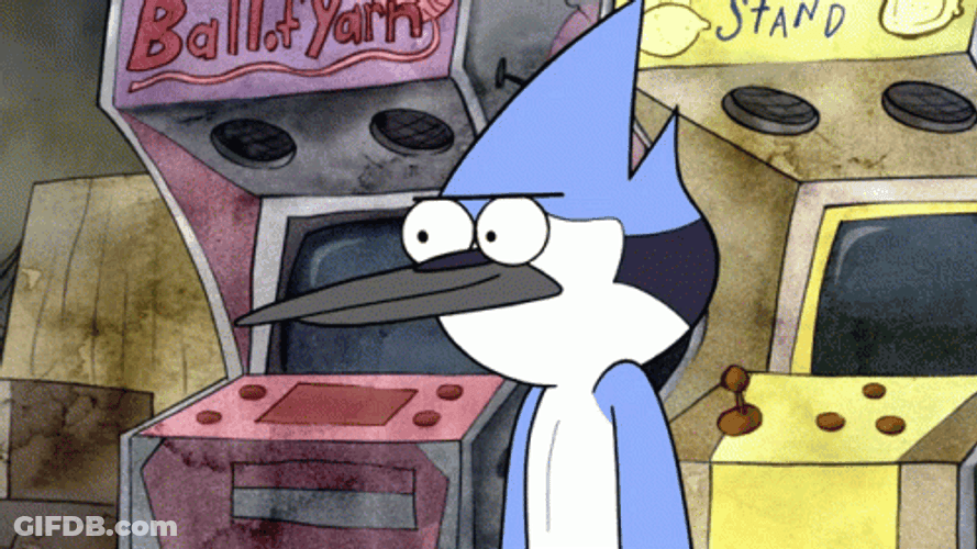 Mordecai Nodding Regular Show GIF