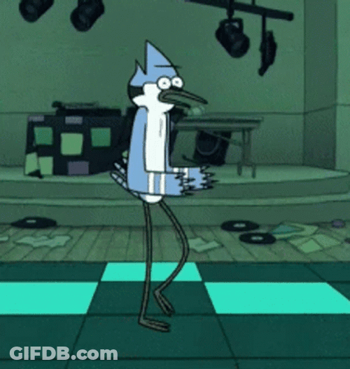 Mordecai Robot Dance GIF