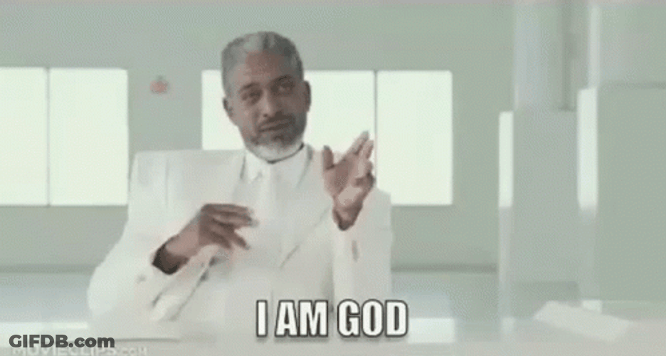 Morgan Freeman I Am God GIF
