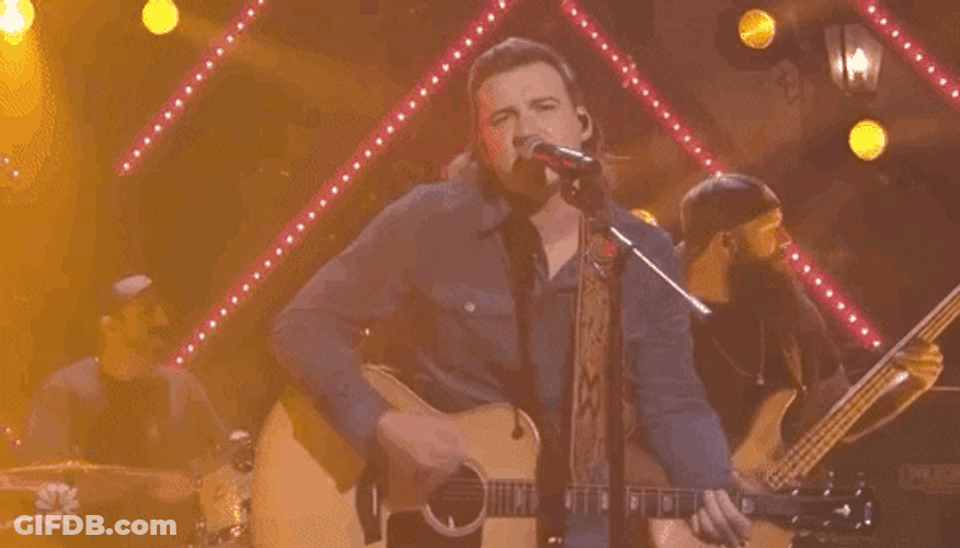 Morgan Wallen Performing On SNL GIF