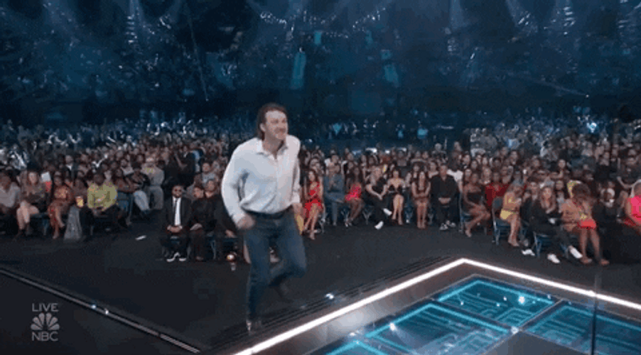 Morgan Wallen Receiving Billboard Awards GIF