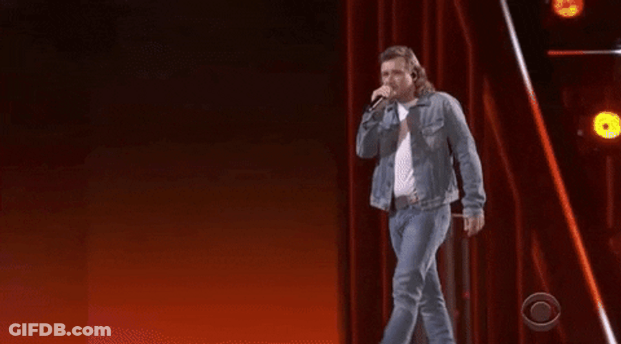Morgan Wallen Singing Out GIF