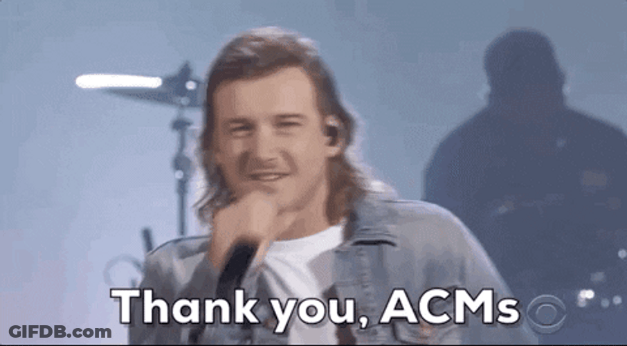 Morgan Wallen Thank You ACM GIF