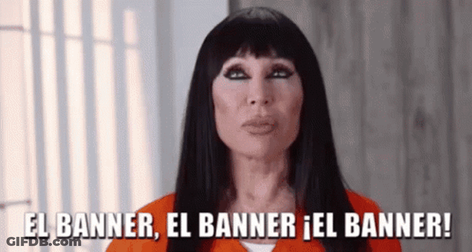 Moria Casán Says El Banner GIF