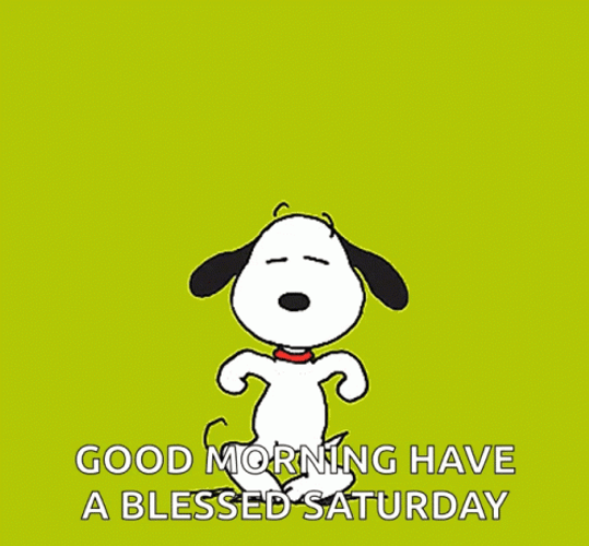 Morning Blessed Snoopy Saturday GIF