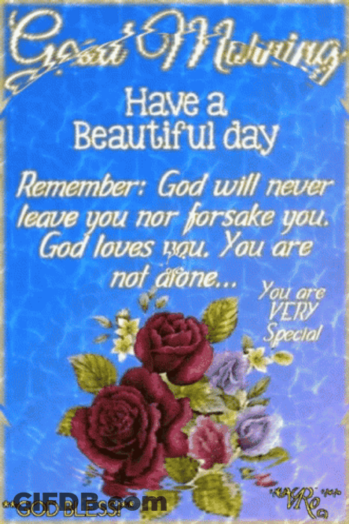 Morning Blessings God Loves You GIF