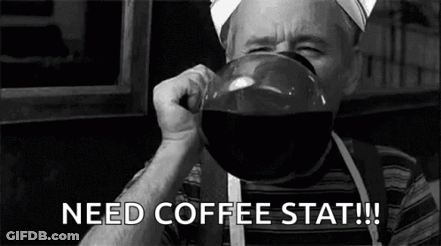 Morning Coffee Need Coffee Stat Bill Murray GIF
