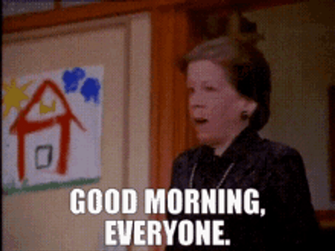Morning Everyone Old Lady GIF