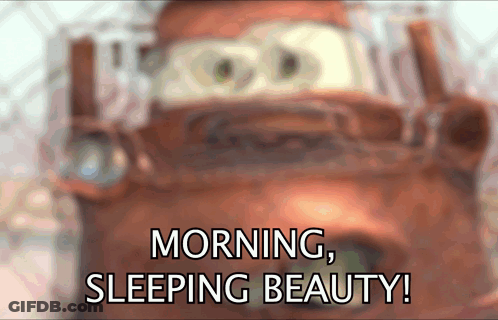 Morning Sleeping Beauty Cartoon GIF