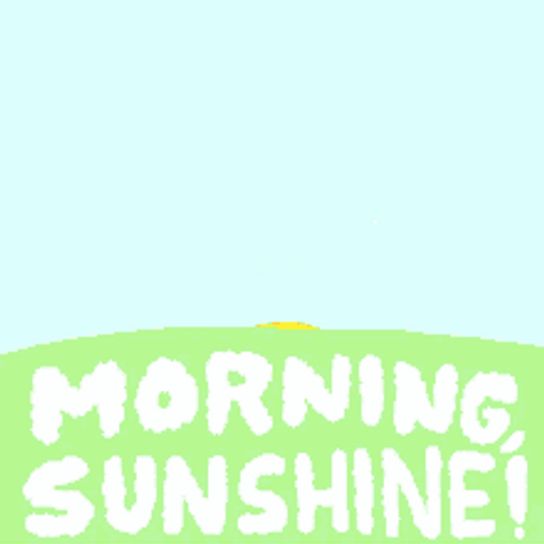 Morning Sunshine Animated Happy Rising Sun GIF