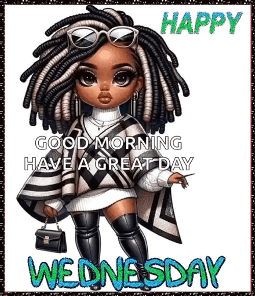 Morning Wednesday American African Woman GIF