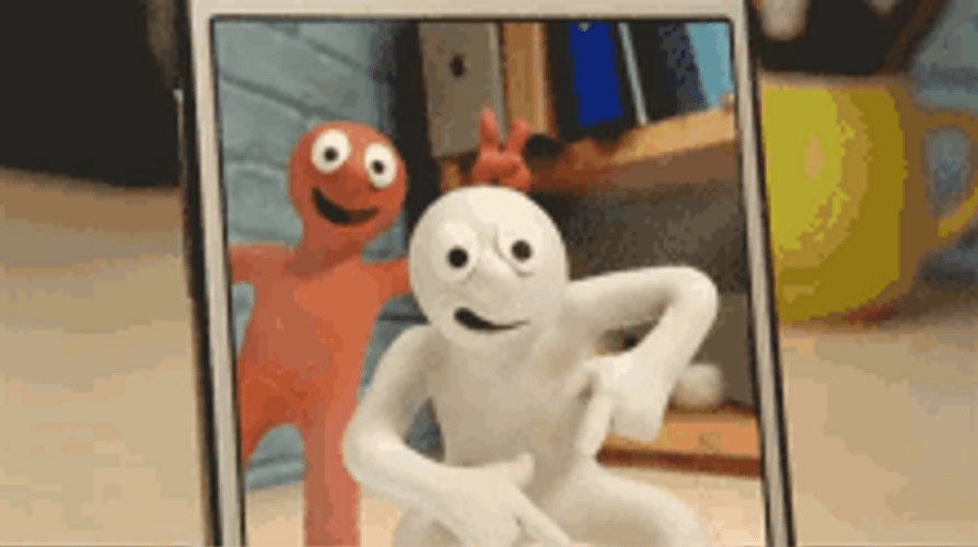 Morph & Chad Swiping Selfies GIF