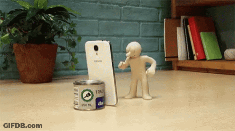 Morph Cute Selfie On Desk GIF