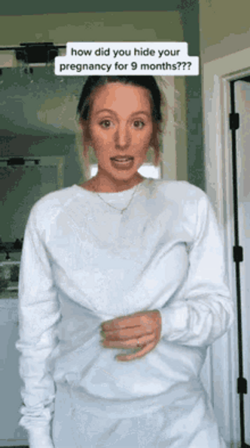 Morph Pregnant Belly Bump GIF