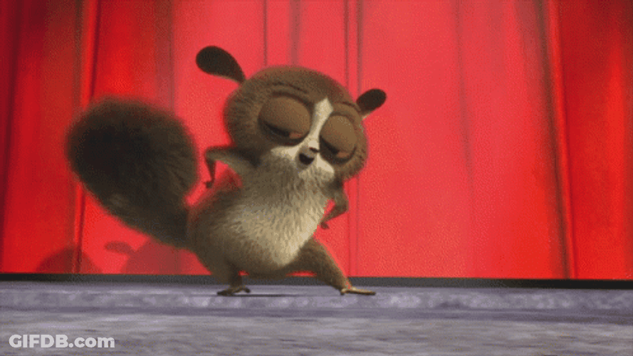 Mort On The Stage GIF