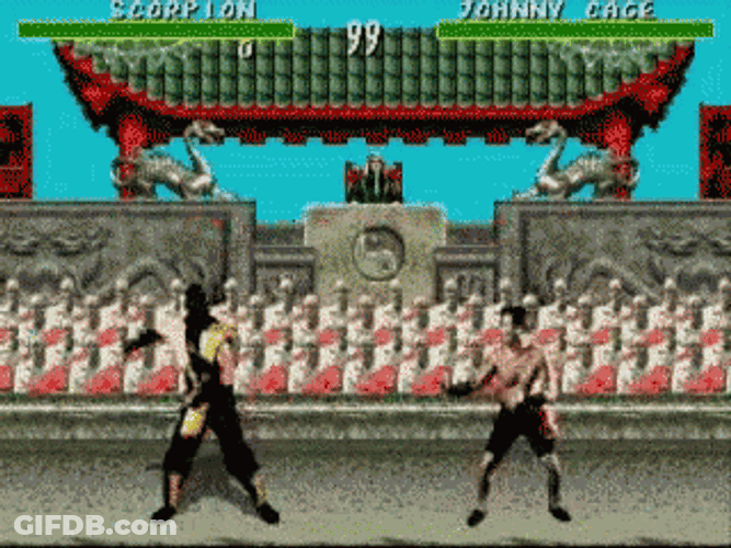 Mortal Combat Bush Shoe GIF