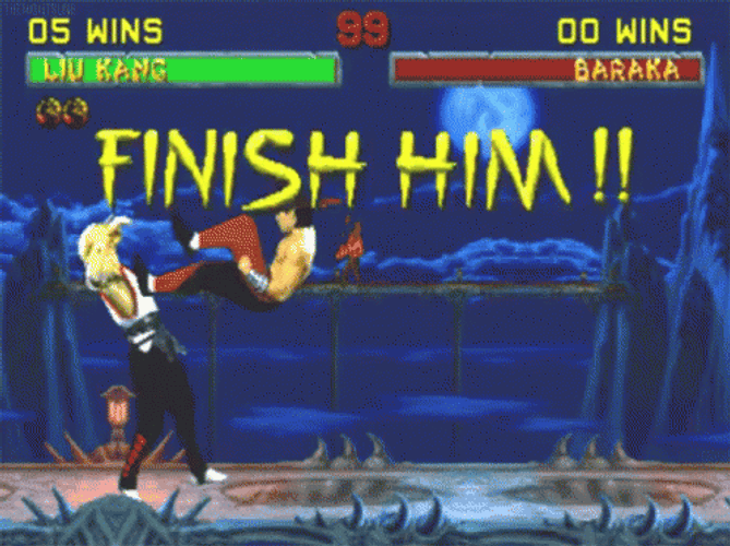 Mortal Kombat Baraka Finish Him GIF